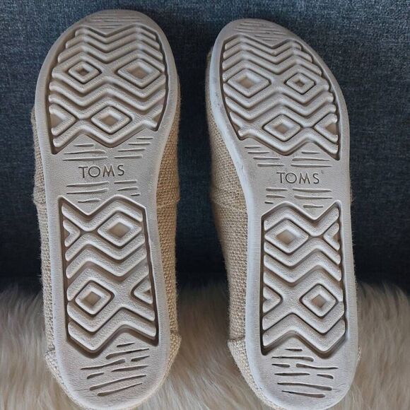 TOMS Alpargata Shoes Woven Tan size 10 - Picture 8 of 8